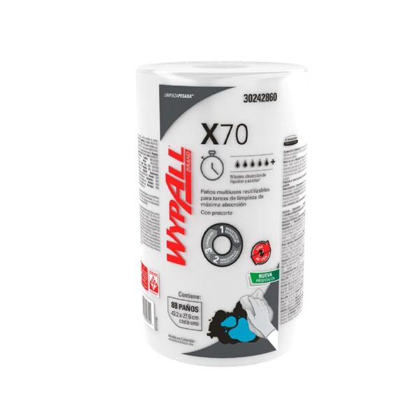 WypAll X70 Paño Blanco x 88und.