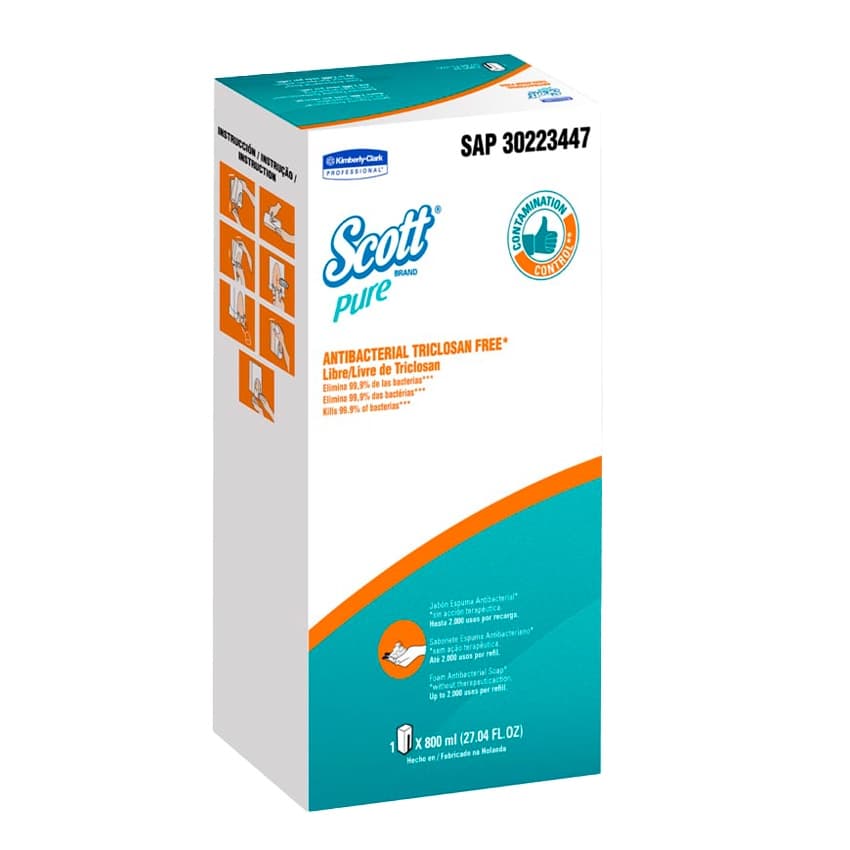 Jabón en Espuma Scott Pure 800ml.