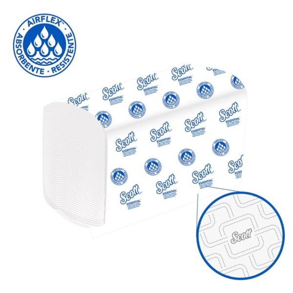 Toalla de manos Scott Airflex x 150 hojas