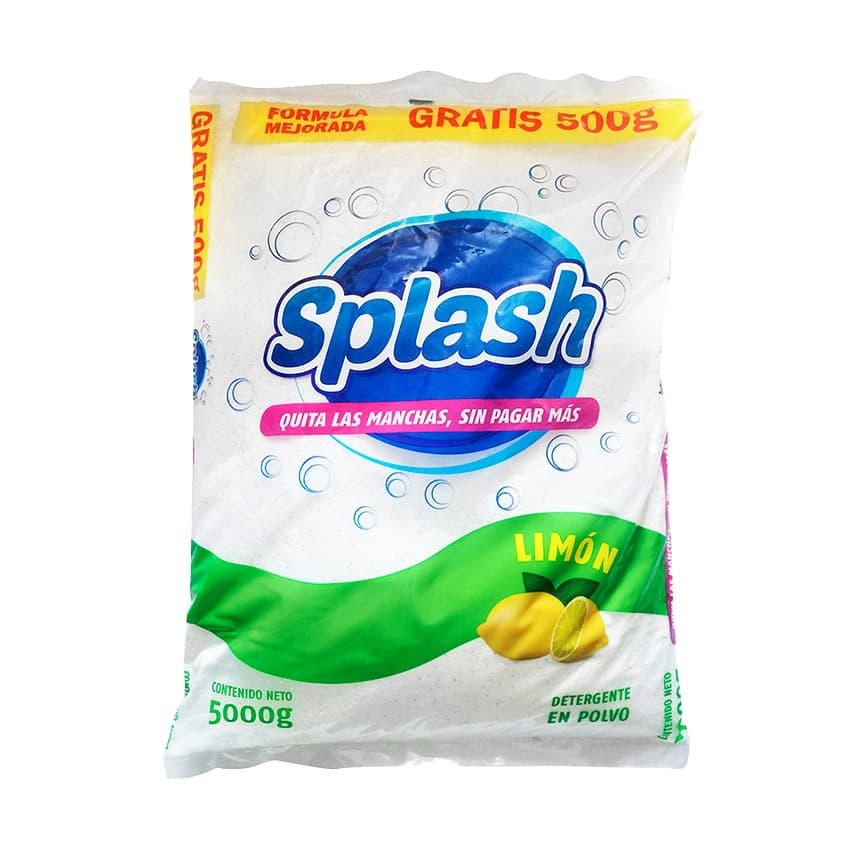 Detergente Splash 5kg.