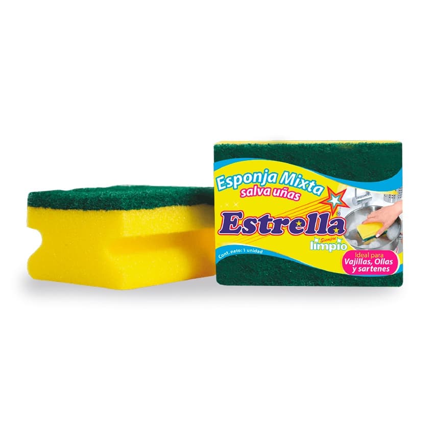 Esponja Mixta Estrella