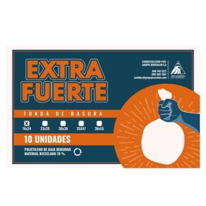 Funda Blanca 18x24 Extra Fuerte. Paquete x 10 unidades.