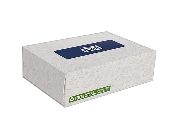 Caja de Pañuelo Facial (Cajita Rectangular). Hoja Doble x 36und.